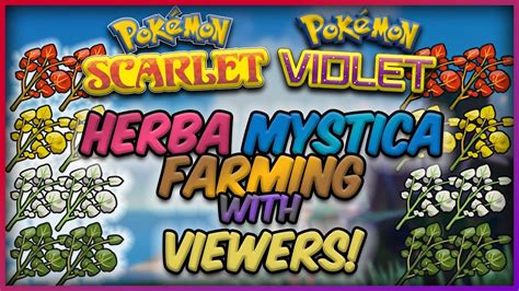 LIVE Herba Mystica Tera Raids in Pokémon Scarlet and Violet