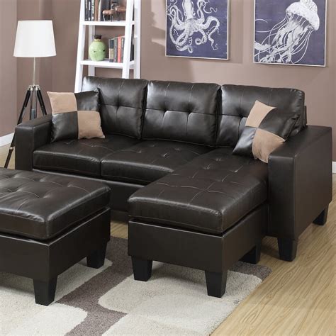 Infini Furnishings Reversible Chaise Sectional And Reviews Wayfair