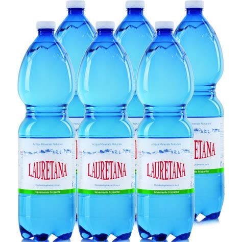 Acqua Lauretana Lt X Pet Leggermente Frizzante Plastica