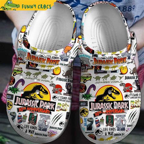 Jurassic Park 30th Anniversary Movie Crocs Discover Comfort And Style Clog Shoes With Funny Crocs