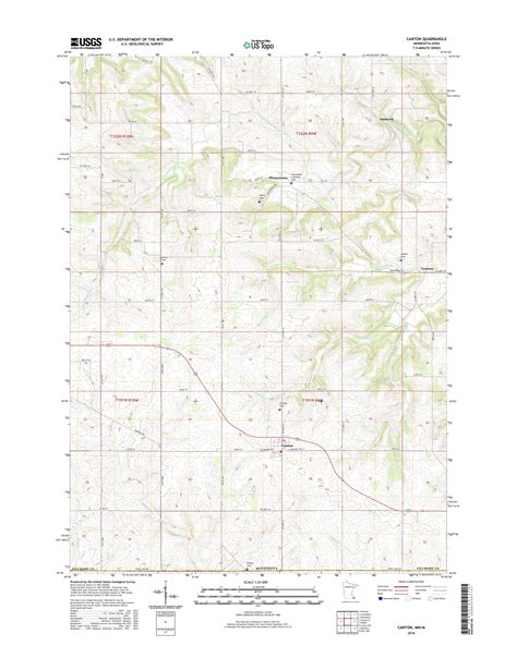 Mytopo Canton Minnesota Usgs Quad Topo Map