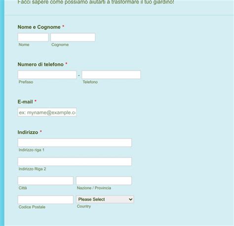 Modulo Richiesta Appuntamento Template Modulo Jotform