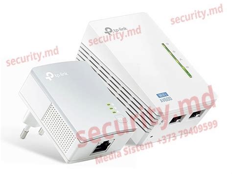 Tp Link Tl Wpa4220 Kit Av600 Powerline Wi Fi Kit Extender Security Shop