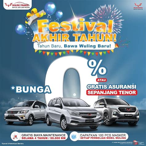 Promo Kredit Mobil Wuling Akhir Tahun Dp Murah Diskon Besar Plus Bonus