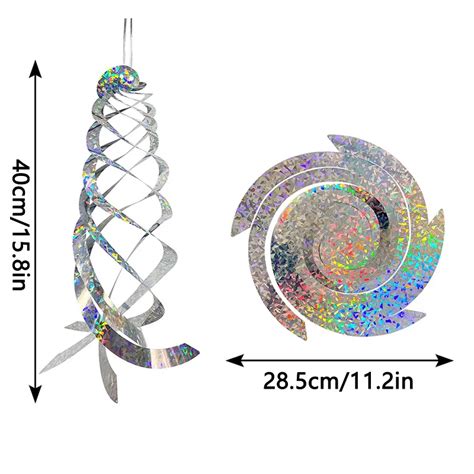 Repelente De Aves Colgante Reflector En Espiral Para Ahuyentar P Jaros