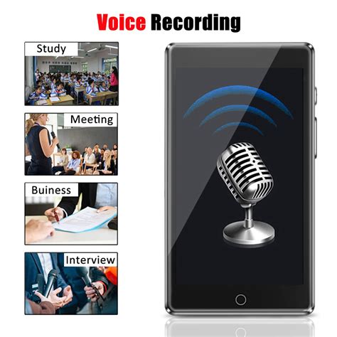 Ruizu H1 8Gb MP3 Speler Full Touch Screen BT5.0 Dr... – Vicedeal