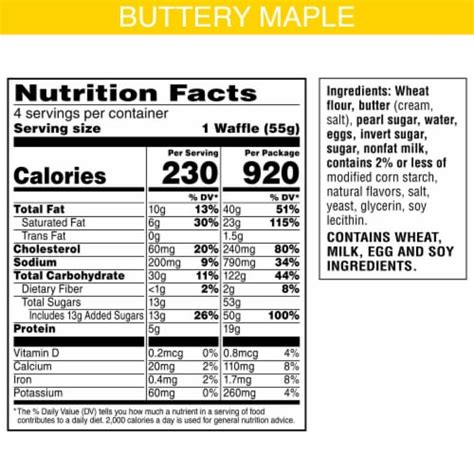 Eggo Liege Style Waffles Buttery Maple Oz King Soopers