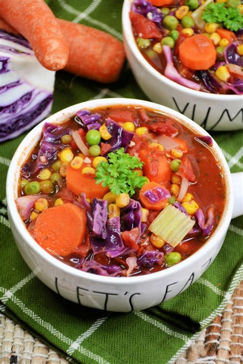 Zero Point Weight Watchers Vegetable Soup From Gate To Plate