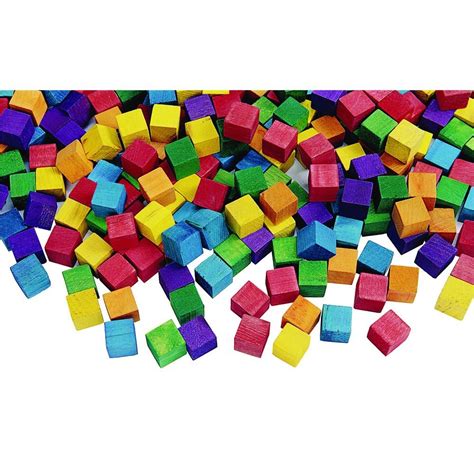 Amazonsmile Colorations Colored Wood Cubes 196 Pieces Item Cwcb