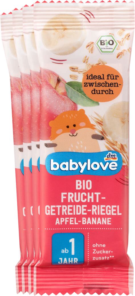 Babylove Bio Frucht Getreide Riegel Apfel Banane 100 G Dm At