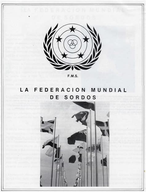 Nº E F M S La Federación Mundial de Sordos