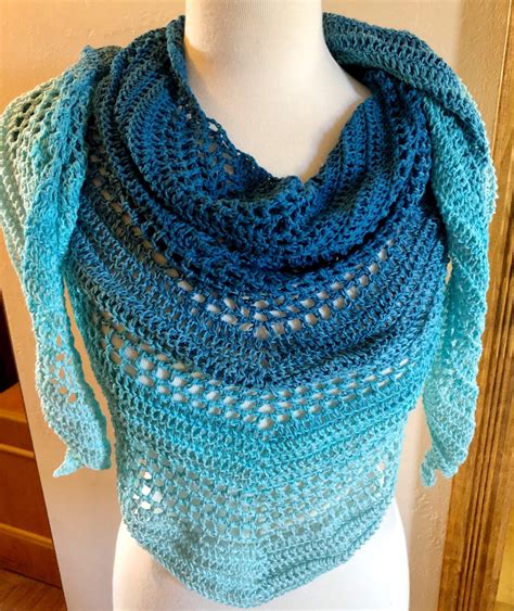 Summer Breeze Crochet Triangle Shawl Pattern Princess