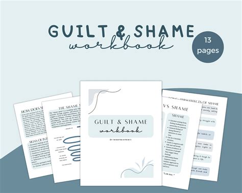 Guilt And Shame Workbook Therapy Worksheets For Overcoming Toxic Shame