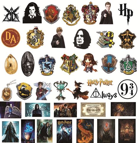 50pcs Harry Potter Hogwarts School Stickers Fast Free Etsy