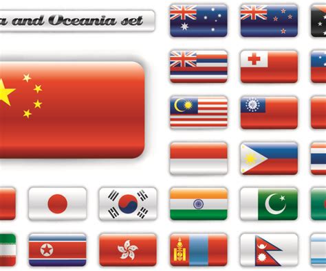 ArtStation - Set of World Flags Icons mix design. EPS Template File ...