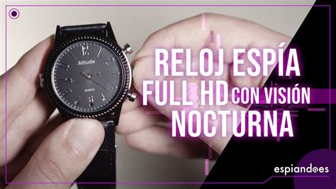 Reloj Esp A Con C Mara Full Hd P Y Visi N Nocturna Graba Lo Que