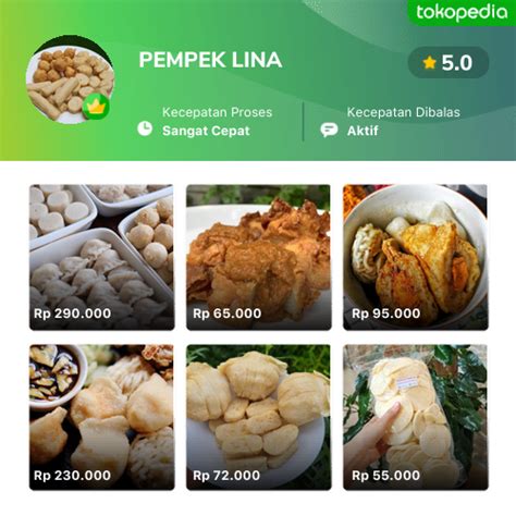 Toko Pempek Lina Online Produk Lengkap And Harga Terbaik Tokopedia