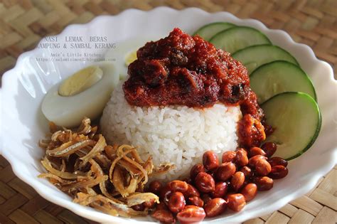 Nasi Lemak Beras Kampung And Sambal Kerang Amies Little Kitchen