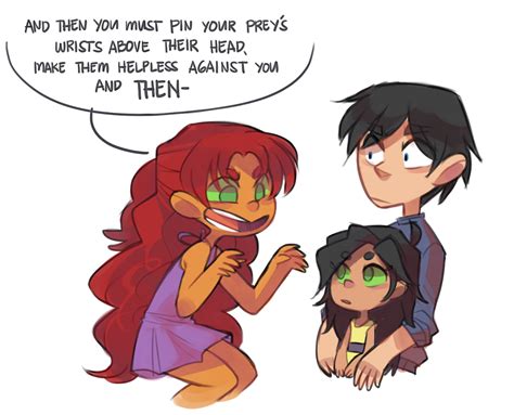 Robin Starfire Teen Titans Starfire Nightwing And Starfire Teen