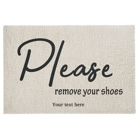 Please remove your shoes doormat | Zazzle