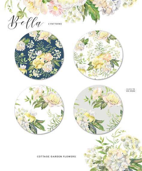 Bella Watercolor Floral Collection By Ojardin Thehungryjpeg