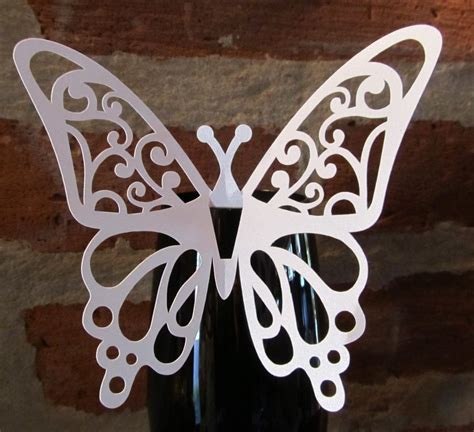 Mariposas Caladas Papel Perlado Para Decorar Copas Y Tragos - $ 70,00 ...