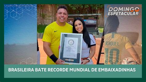 Qual É O Recorde Mundial De Embaixadinhas - Brasileira bate recorde mundial de embaixadinhas | Domingo Espetacular ...
