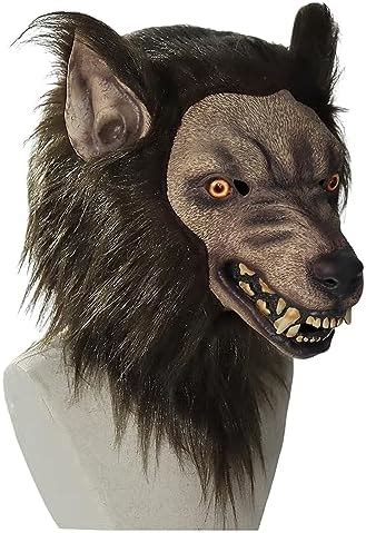 Masque de loup garou en latex pour bal masqué fête d Halloween