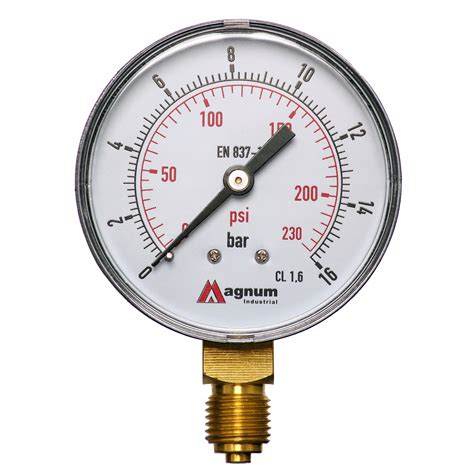 MANOMETR 63MM RADIALNY 1 4 16 BAR CIŚNIENIA DOLNY M M63R 0 16 za 21 zł