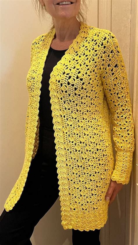 Easy Crochet Cardigans Free Patterns Long Coat Designs For Women S Project Summer  Crochet