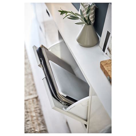 STÄLL shoe cabinet with 4 compartments white 96x17x90 cm | IKEA Latvija