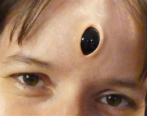 Wide Open Vertical Third Eye Prosthetic Forehead Gem Etsy