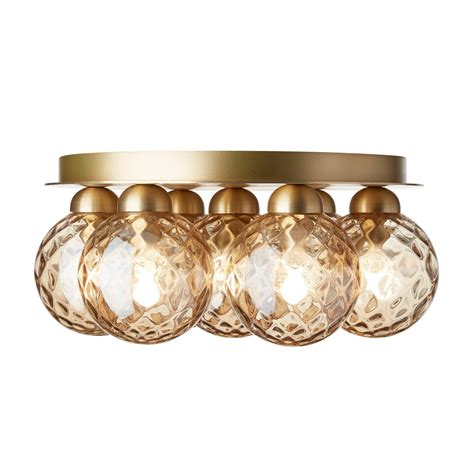 Nuura Apiales Plafond Ceiling Lamp Brushed Brass Optic Gold Pre