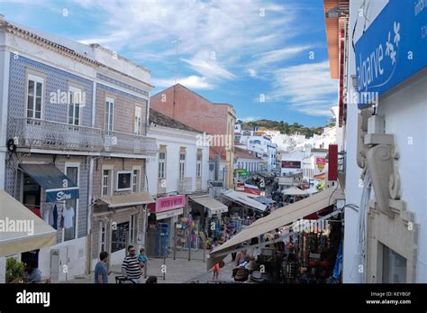 Albufeira Old Town Stock Photo - Alamy