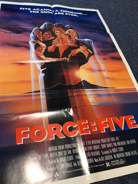 Force Five Vintage Movie Poster