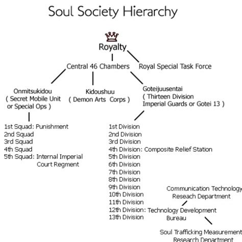 Soul Society Hierarchy - Soul-Society