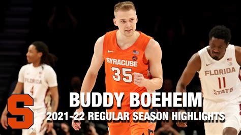 Buddy Boeheim Regular Season Highlights Syracuse G YouTube