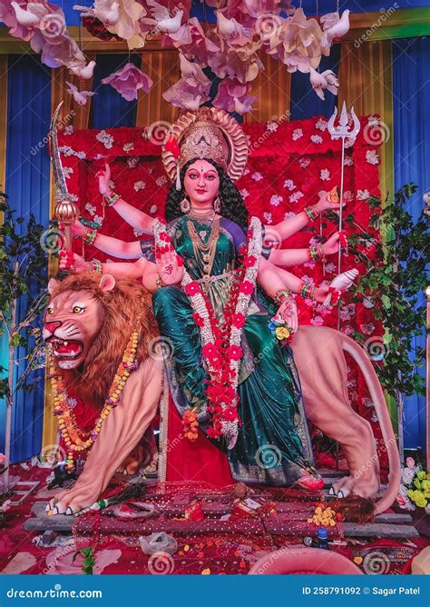 Goddess Durga devi, mata. stock photo. Image of event - 258791092