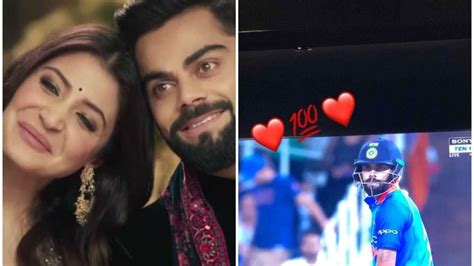 Heres How Anushka Sharma Celebrated Husband Virat Kohlis Century