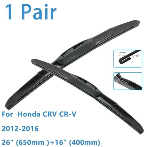 Car Wiper Front Wiper Blades 26 16 For Honda CRV CR V 2012 2016 Soft