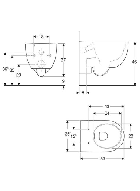 Cuvette Suspendue Renova Car N Rimfree Geberit Sans Bride