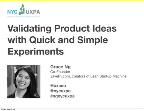 Validating Product Ideas with Quick and Simple Experiments | PDF