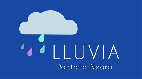 Ruido Blanco Sonido De Lluvia Pantalla Negra Dormir Beb S Youtube