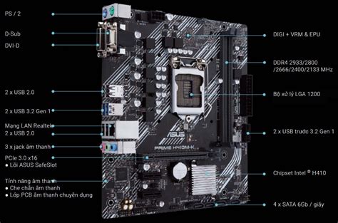 Mainboard Asus Prime H410m K