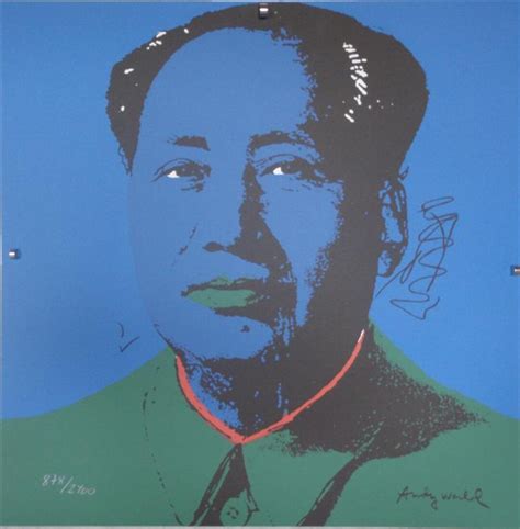 Andy Warhol Signed Mao Zedong Etsy