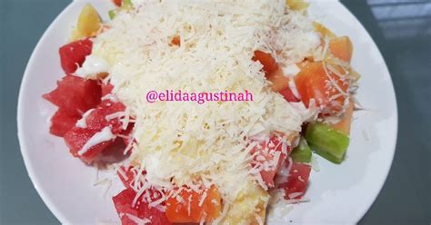 Resep Salad Buah Mayo Keju Oleh Elida Agustinah Cookpad