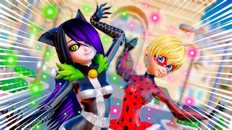 Miraculous Ladybug Rose As FlowerBug Juleka As BlackPaw New