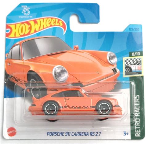 Игрушечная машинка Hot Wheels PORSCHE CARRERA RS Orange базовая коллекция г