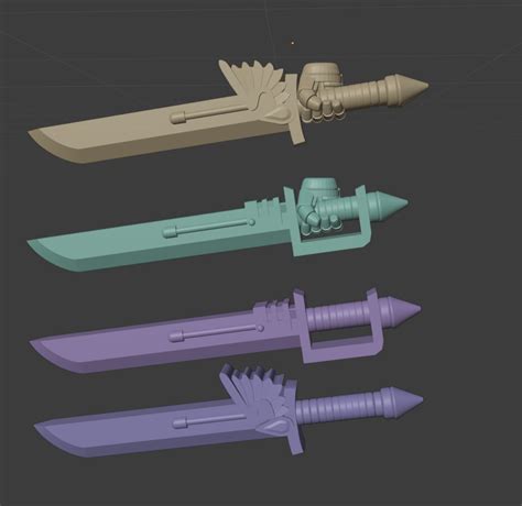 Free Stl File Power Sword Variants 🗡️・3d Printer Design To Download・cults