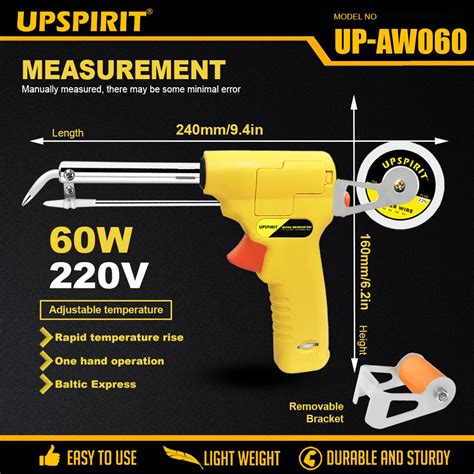 Upspirit W W Electric Soldering Iron Gun Automatically Send Tin Gun